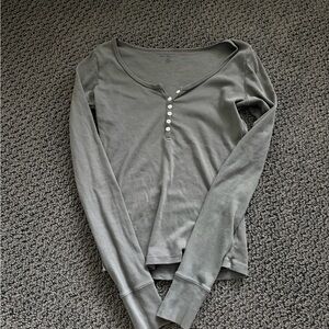 Brandy Melville Long Sleeve - Dark Grayish